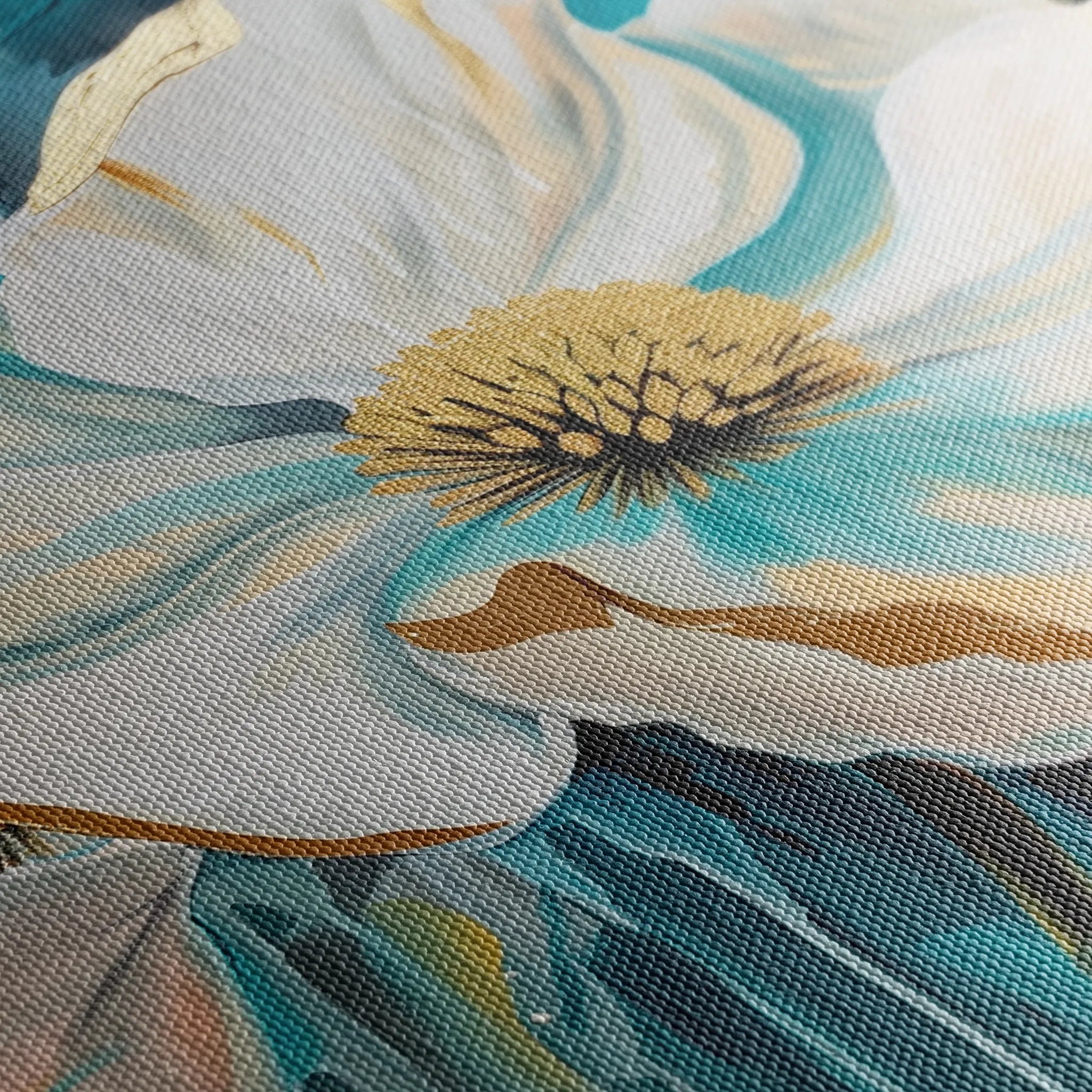 Floral 589 Canvas Art 18" x 24" / 45 x 60 cm / Black