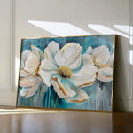 Floral 589 Canvas Art 60 x 40 cm / Black