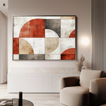 Abstract 590 Canvas Art 18" x 24" / 45 x 60 cm / Black