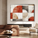 Abstract 590 Canvas Art 18" x 24" / 45 x 60 cm / Black