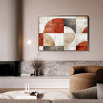 Abstract 590 Canvas Art 18" x 24" / 45 x 60 cm / Black