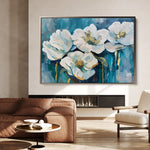 Floral 590 Canvas Art 18" x 24" / 45 x 60 cm / Black