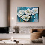 Floral 590 Canvas Art 18" x 24" / 45 x 60 cm / Black