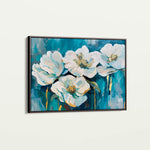 Floral 590 Canvas Art 18" x 24" / 45 x 60 cm / Black