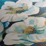 Floral 590 Canvas Art 18" x 24" / 45 x 60 cm / Black