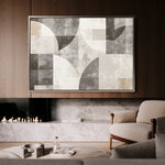 Abstract 591 Canvas Art 18" x 24" / 45 x 60 cm / Black