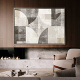 Abstract 591 Canvas Art 18" x 24" / 45 x 60 cm / Black