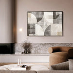 Abstract 591 Canvas Art 60 x 40 cm / Black