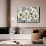 Floral 591 Canvas Art 18" x 24" / 45 x 60 cm / Black