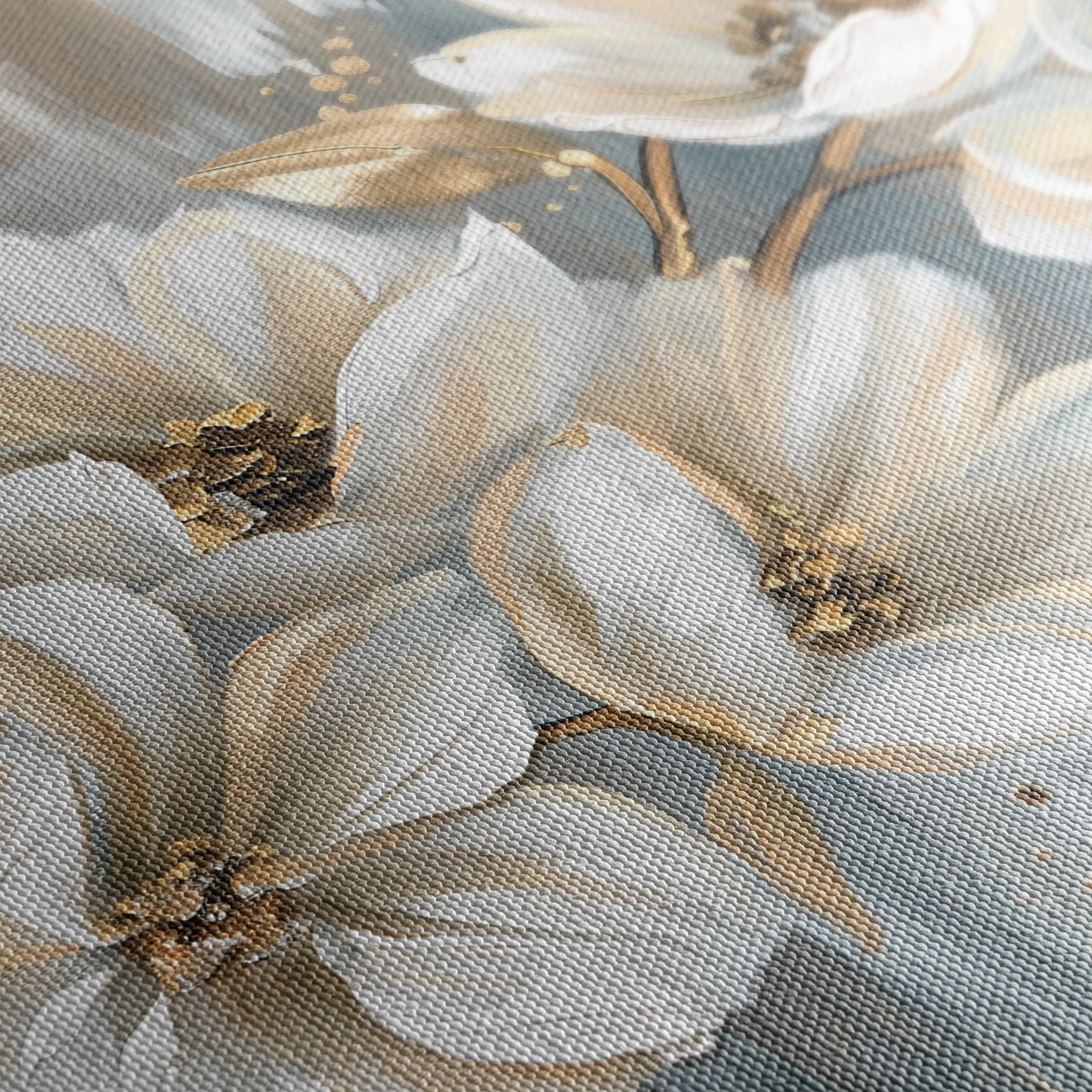 Floral 591 Canvas Art 18" x 24" / 45 x 60 cm / Black