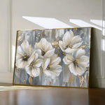 Floral 591 Canvas Art 60 x 40 cm / Black