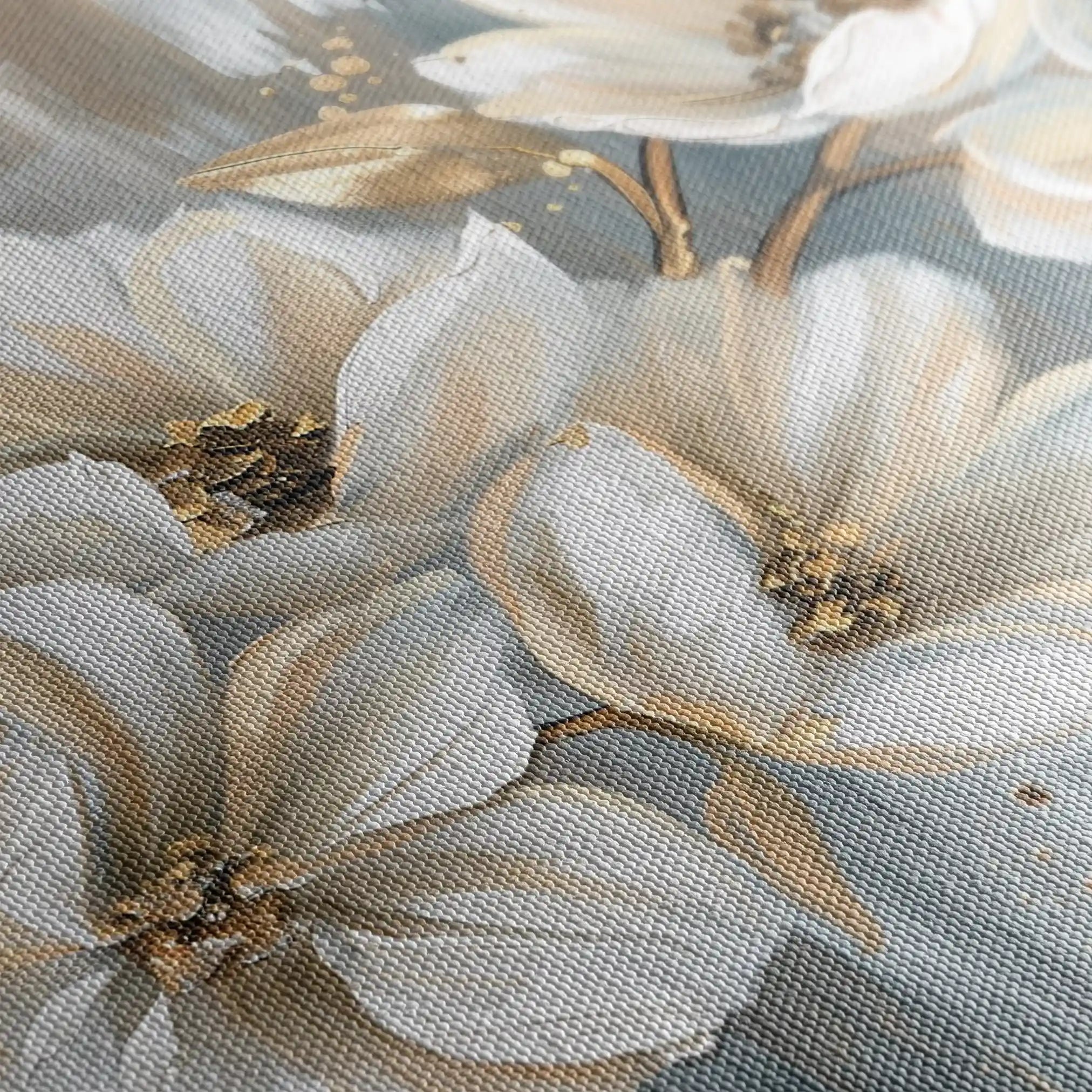 Floral 591 Canvas Art 60 x 40 cm / Black