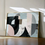 Abstract 592 Canvas Art 18" x 24" / 45 x 60 cm / Black