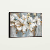 Floral 592 Canvas Art 18" x 24" / 45 x 60 cm / Black