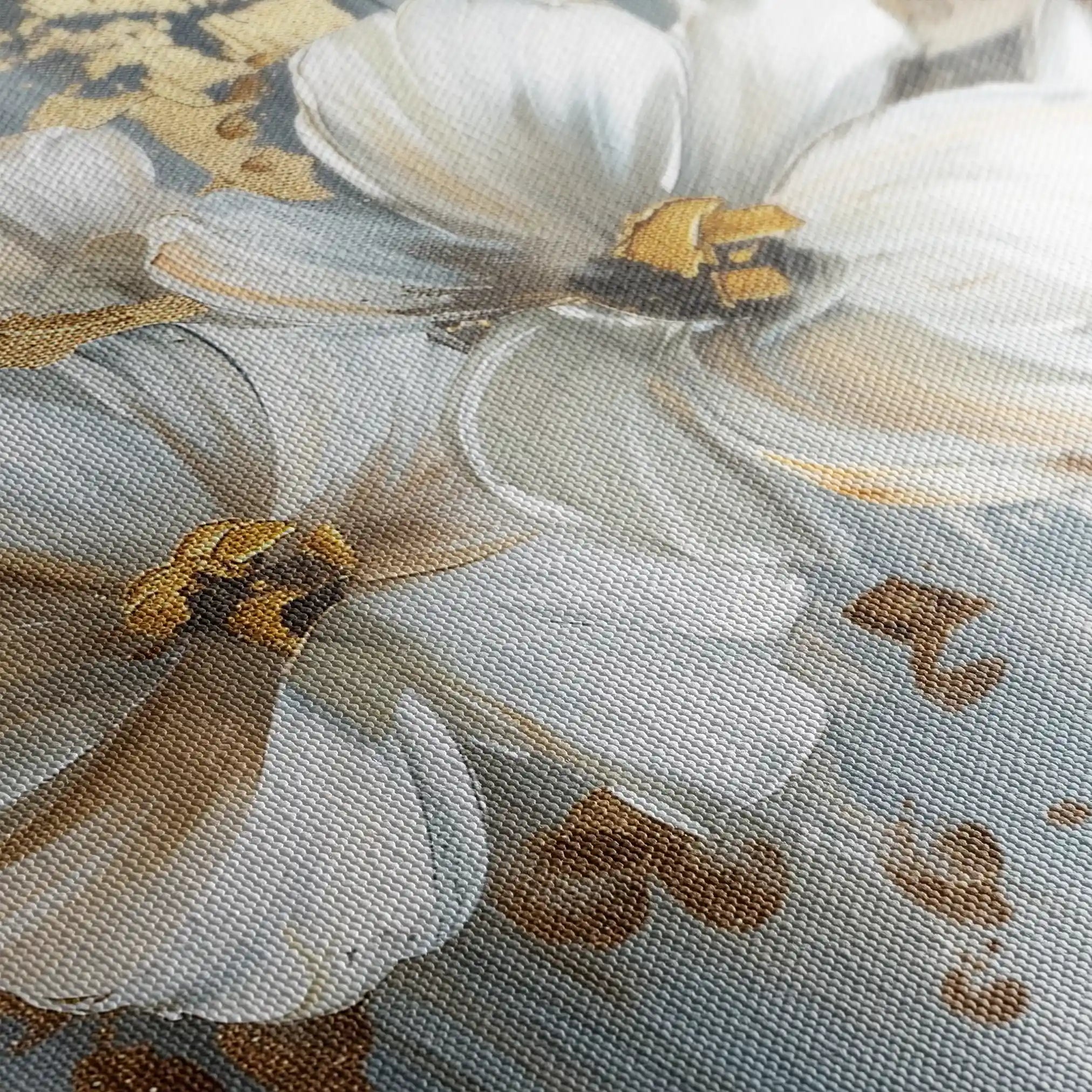 Floral 592 Canvas Art 18" x 24" / 45 x 60 cm / Black