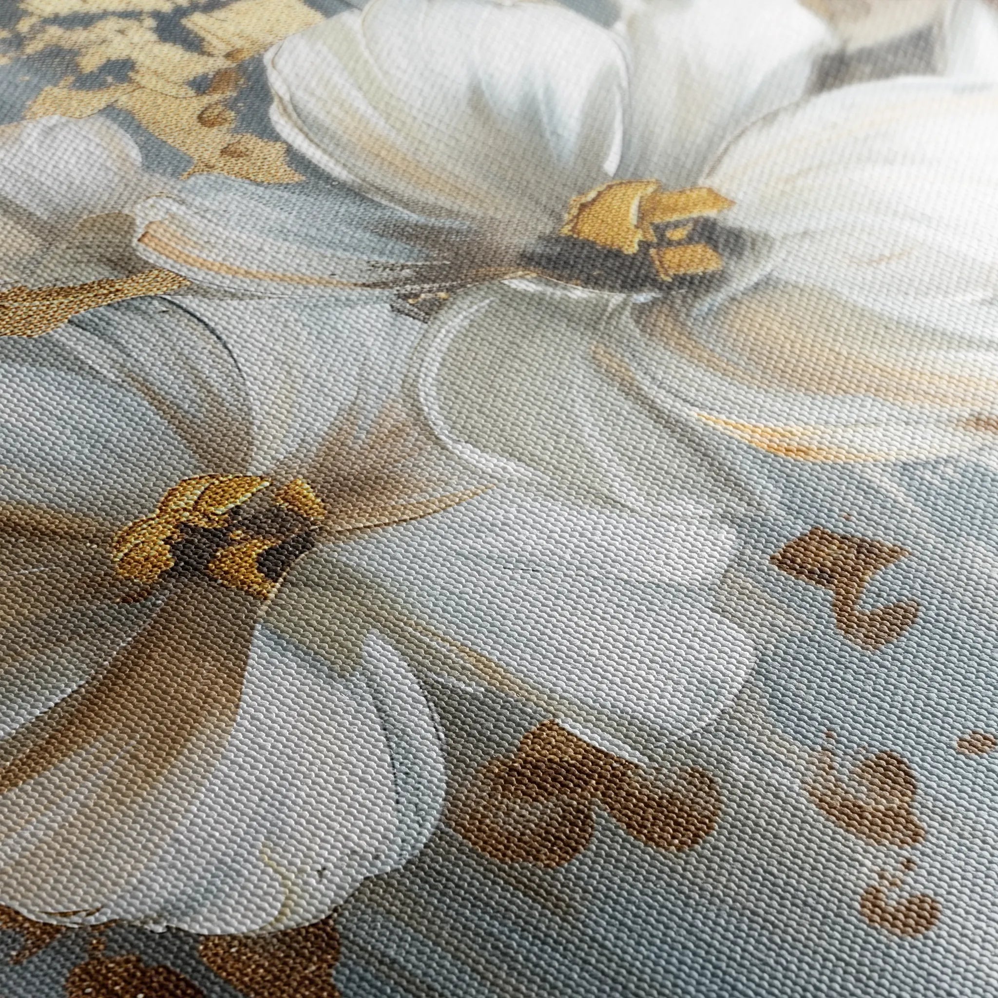 Floral 592 Canvas Art 18" x 24" / 45 x 60 cm / Black