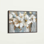 Floral 592 Canvas Art 60 x 40 cm / Black