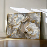 Floral 593 Canvas Art 18" x 24" / 45 x 60 cm / Black