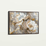 Floral 593 Canvas Art 18" x 24" / 45 x 60 cm / Black