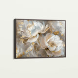 Floral 593 Canvas Art 18" x 24" / 45 x 60 cm / Black