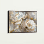 Floral 593 Canvas Art 60 x 40 cm / Black