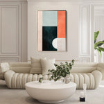 Abstract 594 Canvas Art 60 x 40 cm / Black
