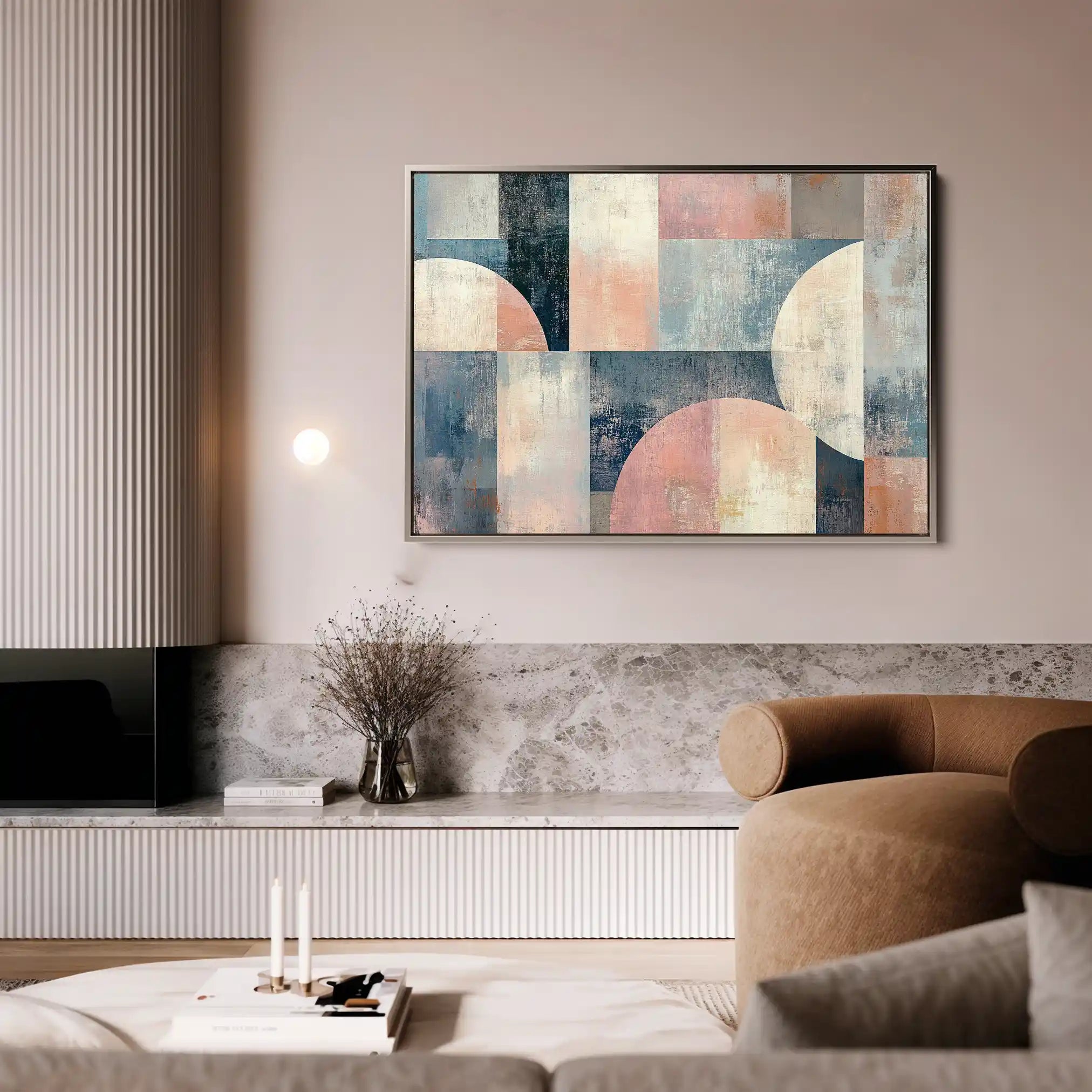 Abstract 595 Canvas Art 18" x 24" / 45 x 60 cm / Black