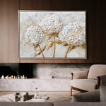 Floral 595 Canvas Art 18" x 24" / 45 x 60 cm / Black