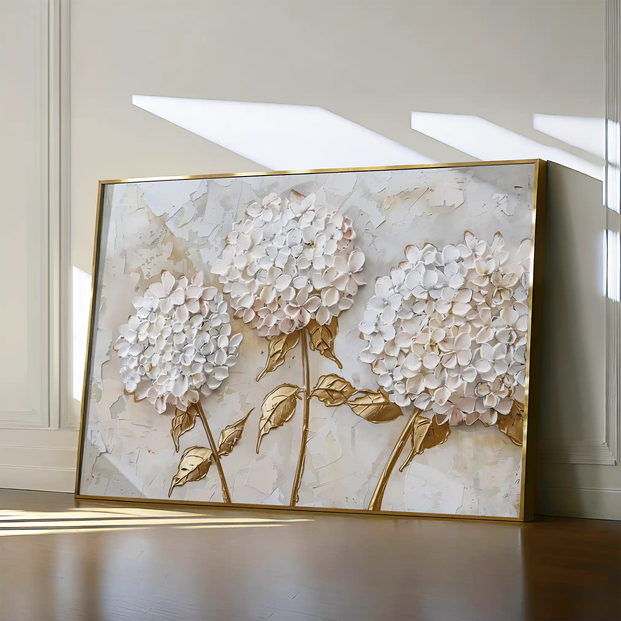 Floral 595 Canvas Art 18" x 24" / 45 x 60 cm / Black