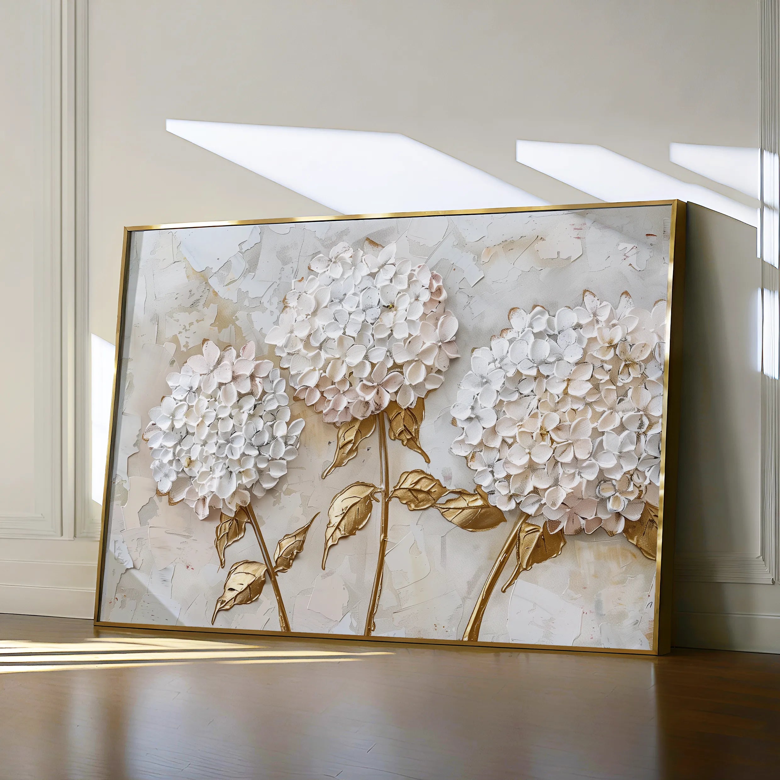 Floral 595 Canvas Art 18" x 24" / 45 x 60 cm / Black