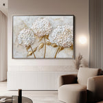 Floral 595 Canvas Art 18" x 24" / 45 x 60 cm / Black