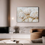 Floral 595 Canvas Art 18" x 24" / 45 x 60 cm / Black