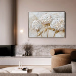 Floral 595 Canvas Art 60 x 40 cm / Black