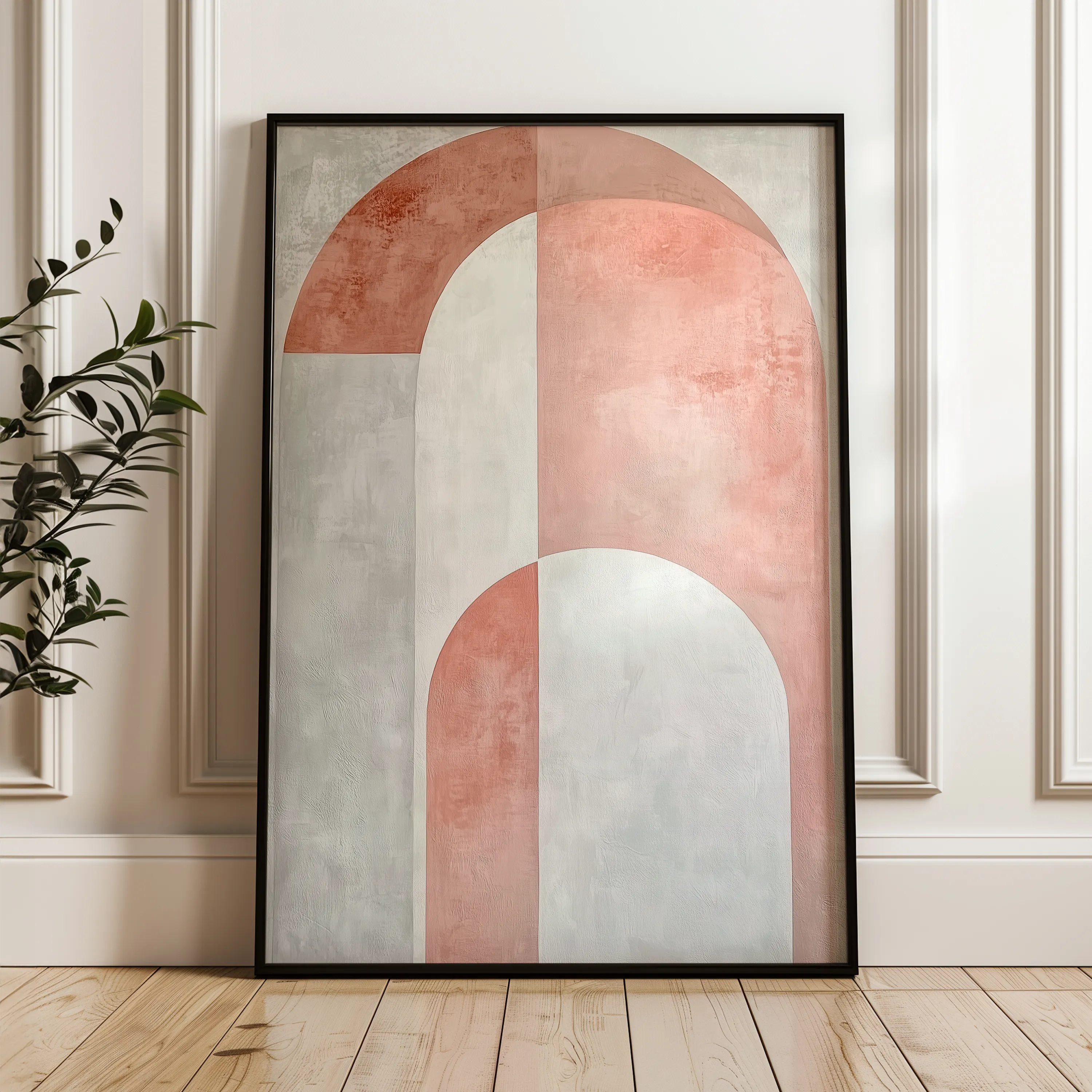 Abstract 596 Canvas Art 18" x 24" / 45 x 60 cm / Black