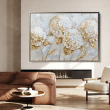 Floral 596 Canvas Art 18" x 24" / 45 x 60 cm / Black