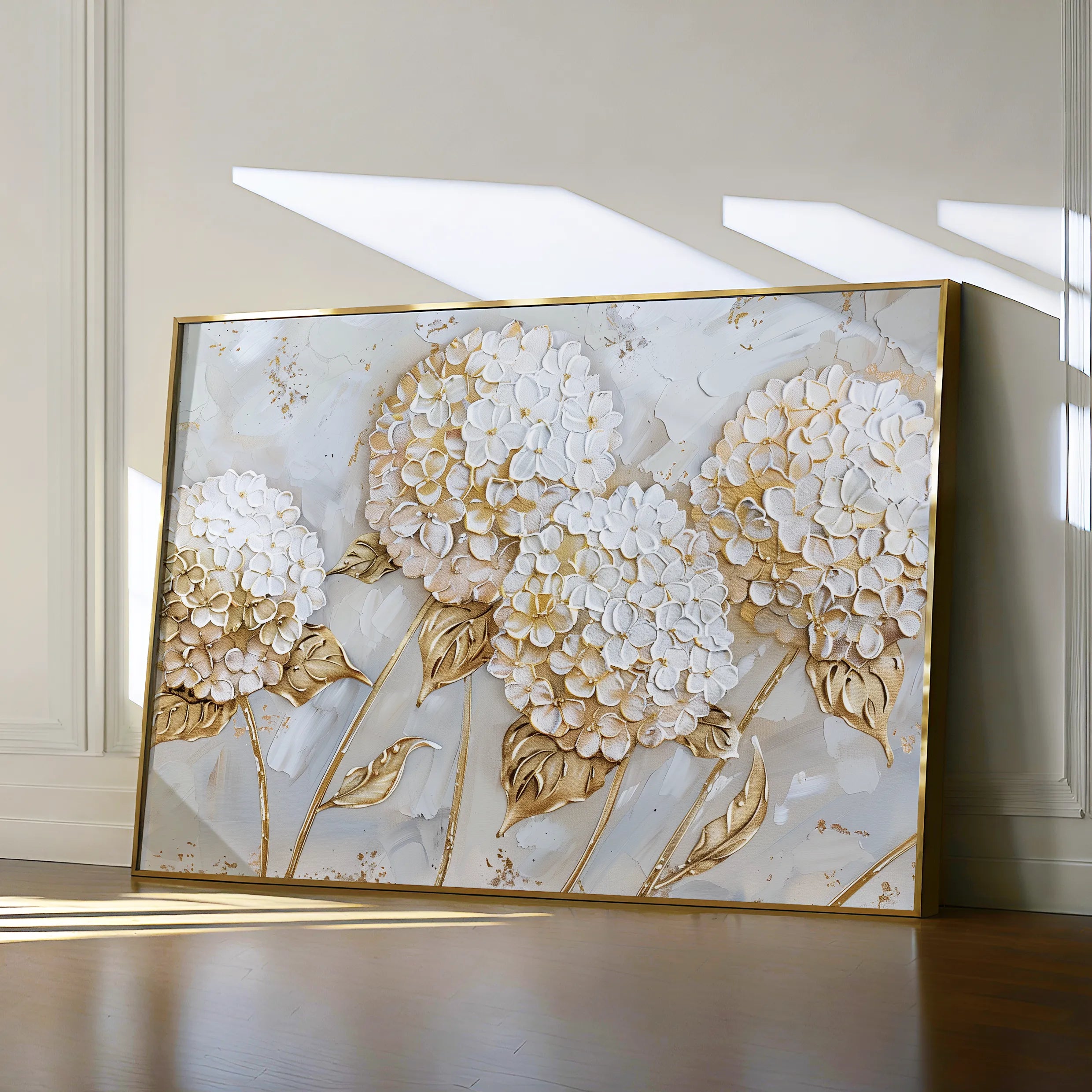 Floral 596 Canvas Art 18" x 24" / 45 x 60 cm / Black