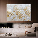 Floral 596 Canvas Art 18" x 24" / 45 x 60 cm / Black