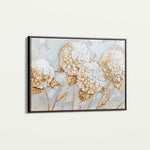 Floral 596 Canvas Art 18" x 24" / 45 x 60 cm / Black