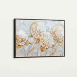 Floral 596 Canvas Art 18" x 24" / 45 x 60 cm / Black
