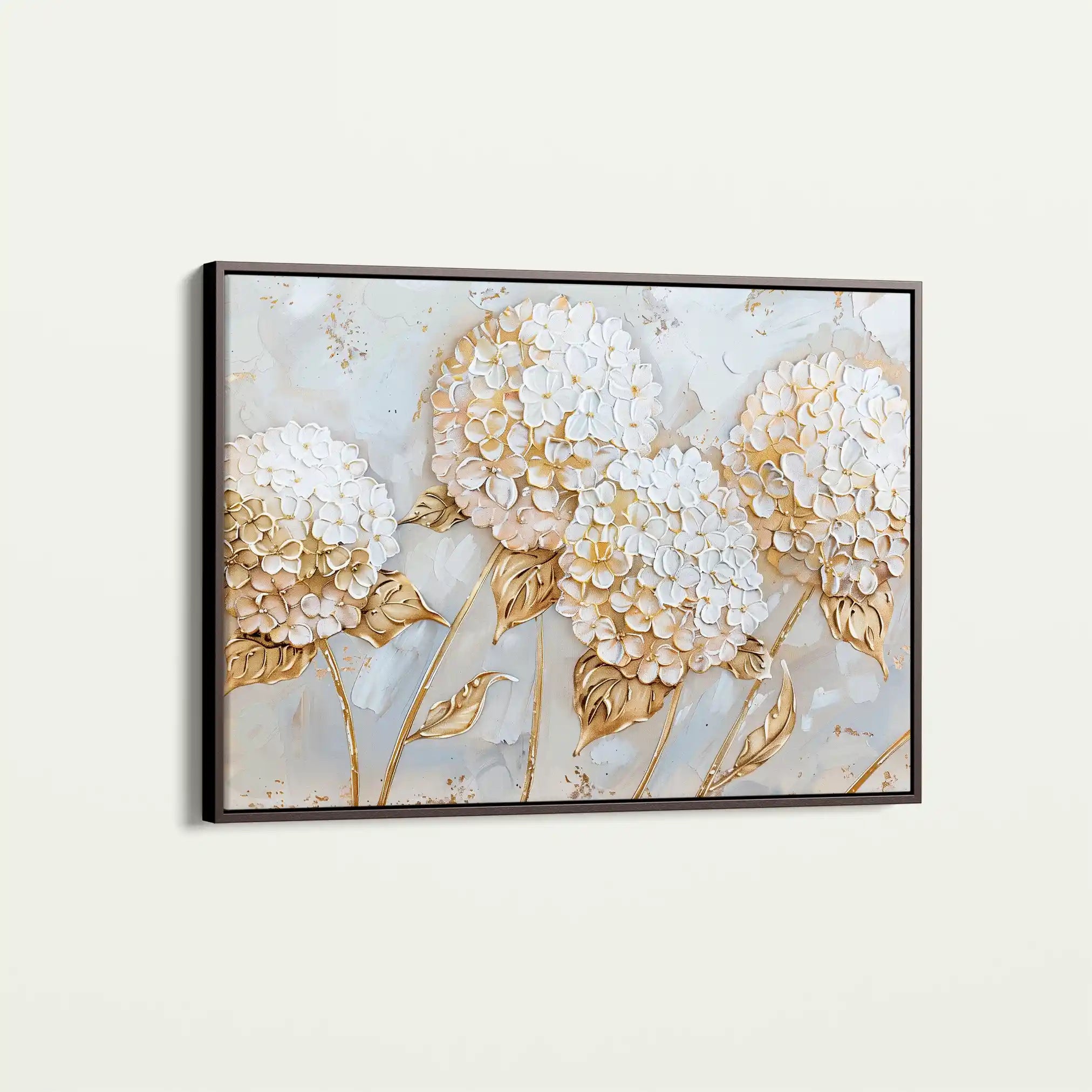 Floral 596 Canvas Art 18" x 24" / 45 x 60 cm / Black