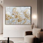 Floral 596 Canvas Art 60 x 40 cm / Black