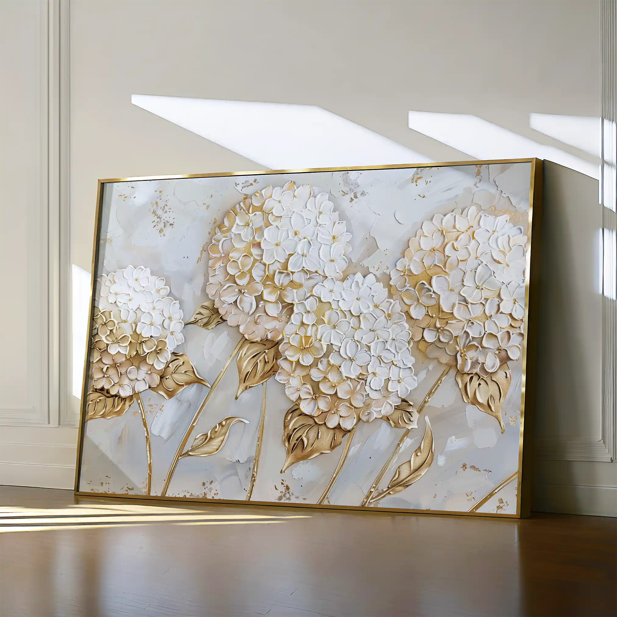 Floral 596 Canvas Art 60 x 40 cm / Black