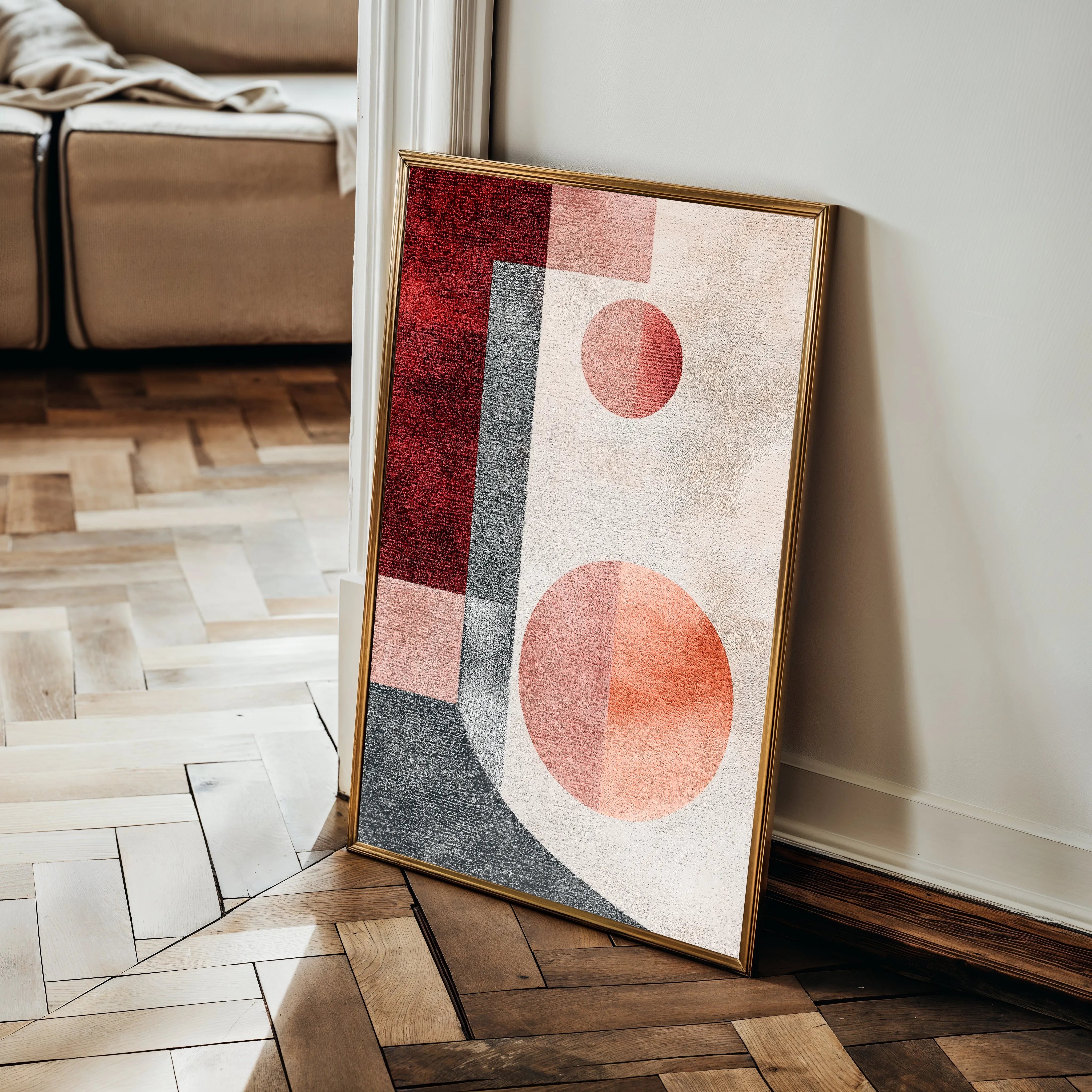 Abstract 597 Canvas Art 18" x 24" / 45 x 60 cm / Black