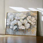 Floral 597 Canvas Art 18" x 24" / 45 x 60 cm / Black