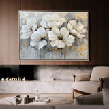 Floral 597 Canvas Art 18" x 24" / 45 x 60 cm / Black