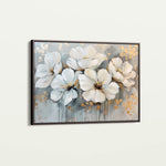 Floral 597 Canvas Art 18" x 24" / 45 x 60 cm / Black
