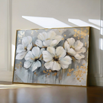 Floral 597 Canvas Art 60 x 40 cm / Black