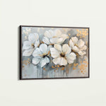 Floral 597 Canvas Art 60 x 40 cm / Black