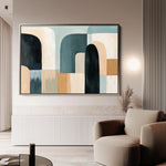 Abstract 598 Canvas Art 18" x 24" / 45 x 60 cm / Black