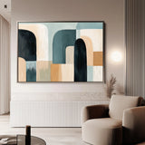 Abstract 598 Canvas Art 18" x 24" / 45 x 60 cm / Black